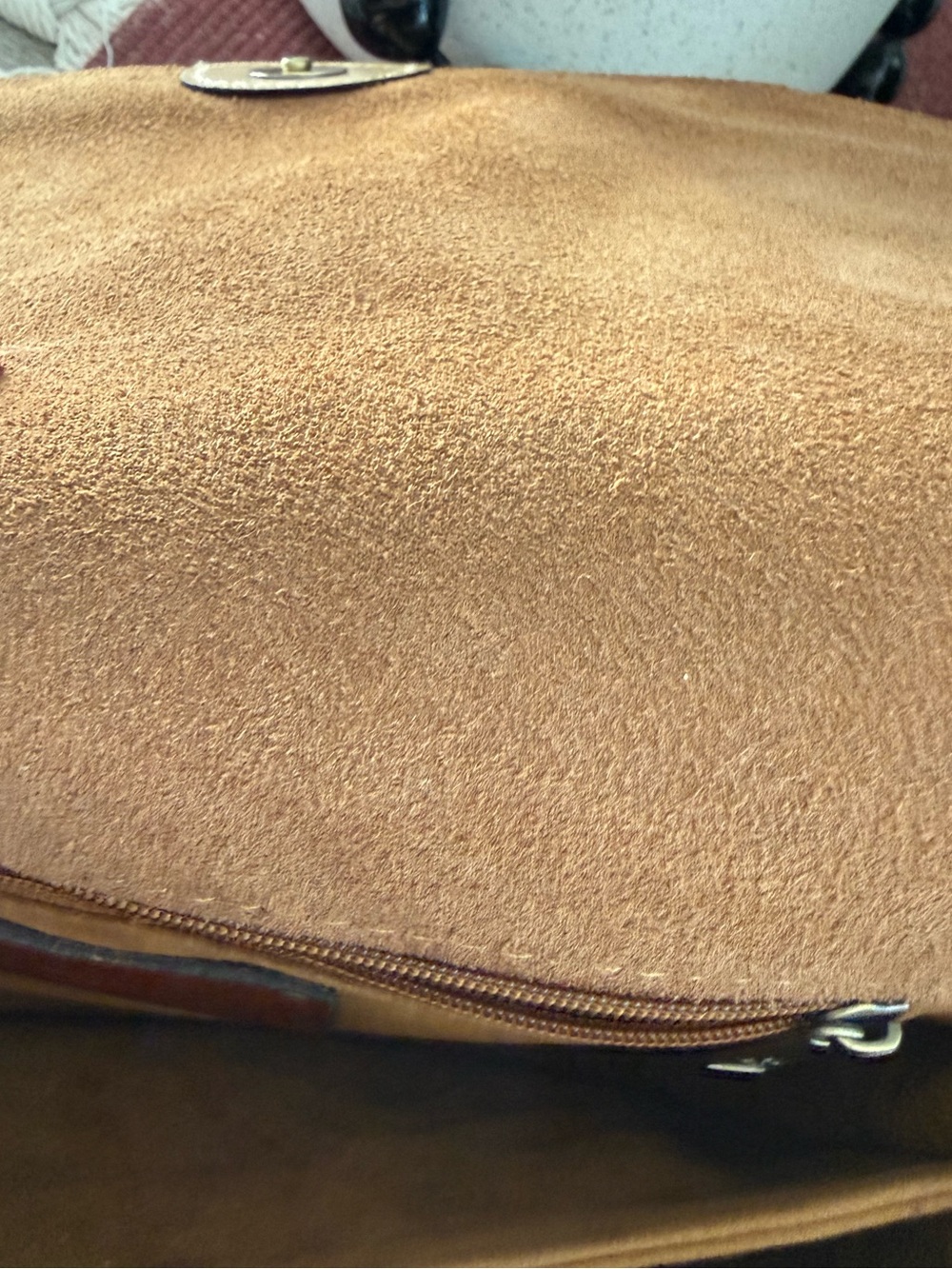 Patricia Nash Lydie Embossed Floral Leather Adjustable Crossbody Bag Nude Tan - Picture 11 of 11